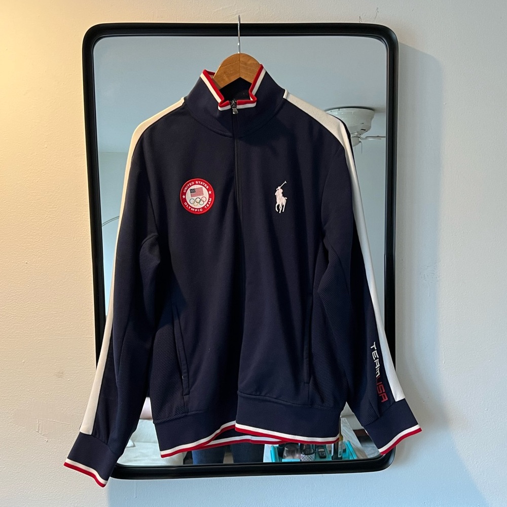 Polo Ralph Lauren Team USA Olympics 2016 RIO Navy Blue Full Zip Jacket